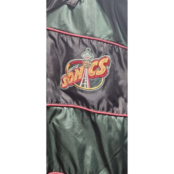Pro-player Other - Vintage Seattle Supersonics NBA Pro Player Men's L  Zip Up Hooded Winter Jacket